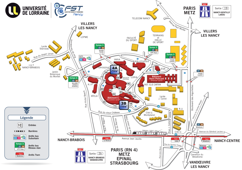 Plan du Campus FST - Université de Lorraine